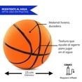 thumbnail image 2 of Pelotas pequeñas forma de Balones Baloncesto Piscina - Mini Pelotas - 2 Unidades naranja Estandar, 2 of 6