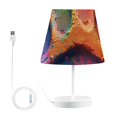 thumbnail image 2 of Colorful Dog Paw Print LED Desk Lamp Table Lamp USB Bedside Nightstand Small Lamp for Bedroom Living Room Kids Room, 2 of 8