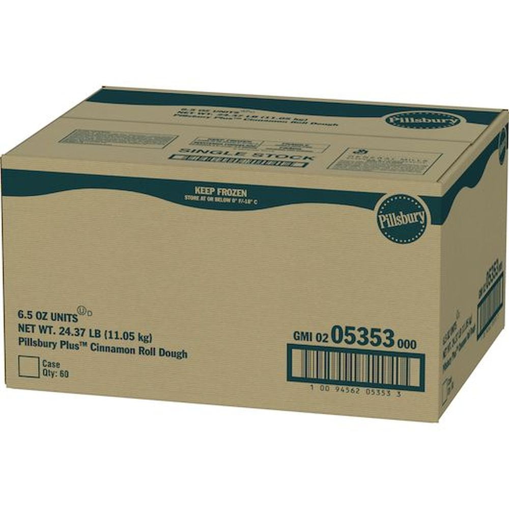Pillsbury Plus Unbaked Classic Cinnamon Roll Dough, 6.5 Ounce -- 60 per case