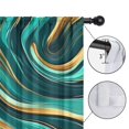 thumbnail image 4 of Blackout Kids Curtains,Teal Gold Marble Childrens Insulated Curtains Set Of 2,Bedroom Essentials,Toddler Room Decor 52x63in(132x160cm), 4 of 4