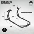 thumbnail image 3 of Caballete para moto Negro Mach Generico Acero 67 Cm Universal Trasera Ajustable 120 Kg, 3 of 6