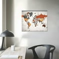 thumbnail image 3 of Awypu  World Map Wall Decoration for Bedroom Office Wall Art Print Pictures Painting Canvas Frame Map Decoration and living room Ready to Hang, 3 of 4
