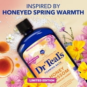 Dr Teals Honey Blossom Foaming Bath with Pure Epsom Salt, Manuka Honey & Essential Oils, 34 fl oz