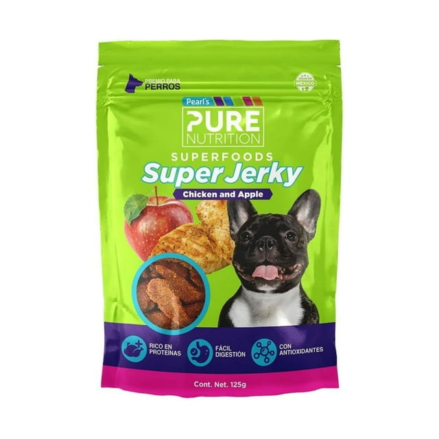 Premios Para Perros Pearl's Pure Nutrition SF SJ Chiken And Apple 125g