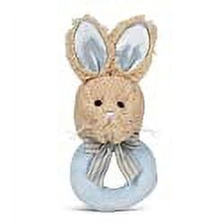 Bearington Baby Lil' Bunny Tail Blue Plush Stuffed Animal Soft