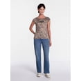 thumbnail image 2 of Muscle Car Women's Camo Graphic Tee with Cap Sleeves, Sizes XXS-XXL, 2 of 5