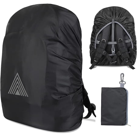 Waterproof Backpack Rain Cover(15-75L) Portable Anti Slip Rain Cover for Backpack Cross Buckle Straps Outdoor Anti-tear Backpack Raincover for Camping Hiking Biking Hunting Traveling