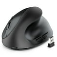 thumbnail image 1 of Ratón Vertical Ergonómico Recargable Inalámbrico USB 2,4 G para Ordenador Portátil, Ratón para Juegos, Color Negro, 1 of 5