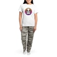 thumbnail image 4 of CafePress - Cute Puppy Dog Retro Sunset Pajamas - Women's Short Sleeve Print T-Shirt and Pants Light Cotton Pajama Set, 4 of 7