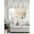 thumbnail image 5 of Spring Summer Floral Curtain Valances for Windows, Farmhouse Botanical Butterflies Kitchen Valance Window Treatment, Light Filtering Block Curtains for Bathroom/Bedroom/Living Room 54'' x 18'', 5 of 9