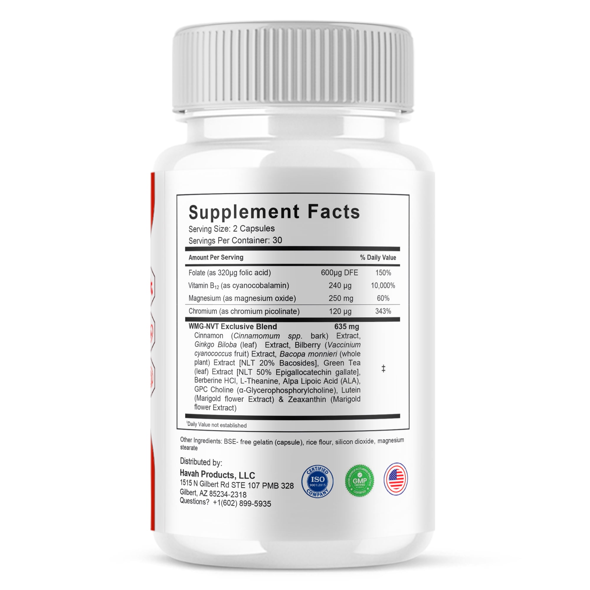 Glyco Vista Wellness Support, GlycoVista Supplements (60 Capsules)