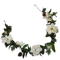 White Poinsettia Garland