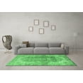 thumbnail image 3 of Ahgly Company Indoor Square Medallion Emerald Green Traditional Area Rugs, 8' Square, 3 of 4
