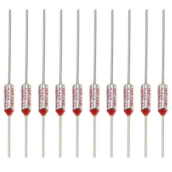 Pack of 10 Circuit Cut Off Temperature Thermal Cutoffs Fuse AC250V 10A
