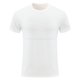 thumbnail image 1 of pstuiky Camisas de verano para hombre, de color sólido, transpirables, de malla elástica, ajustadas, cómodas, deportivas, informales, de manga corta y cuello redondo, 1 of 3
