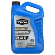 Super Tech All Mileage Synthetic Blend Motor Oil SAE 5W-20, 5 Quarts