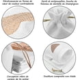 thumbnail image 3 of 24pccs Heart Pattern Bags In Jute Canvas Pockets 10*14cm, For Jewelry Boxes Wedding(white), 3 of 5