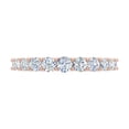 thumbnail image 3 of 1 Carat Diamond Wedding Band Ring in 14K Rose Gold (Ring Size 6.75), 3 of 4