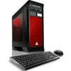 CybertronPC Red Rhodium RX-480M Gaming Desktop PC with AMD FX-6350 Processor, 8GB Memory, 1TB Hard Drive and Windows 10 Home (Monitor Not Included)
