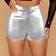 thumbnail image 1 of MKLEKYY Pantalones Cortos Para Mujer, Informales, Con Cordón, Cómodos, De Moda, De Cuero, Ajustados, Sexis, Para Exteriores Y Ocio., 1 of 4