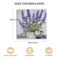 thumbnail image 3 of Fenyluxe Lavender Flowers Wall Art Print on Canvas Ready to Hang Home Room Decor Gift Idea 12x12in, 3 of 6