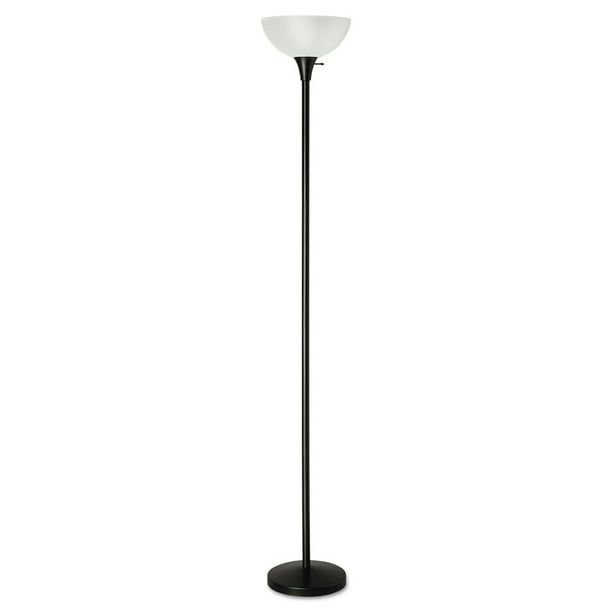 11 25 In X 71 Translucent Plastic Shade Floor Lamp Matte Black Com Matte Black, 71 25 In Bronze Torchiere Floor Lamp With Frosted Plastic Shade