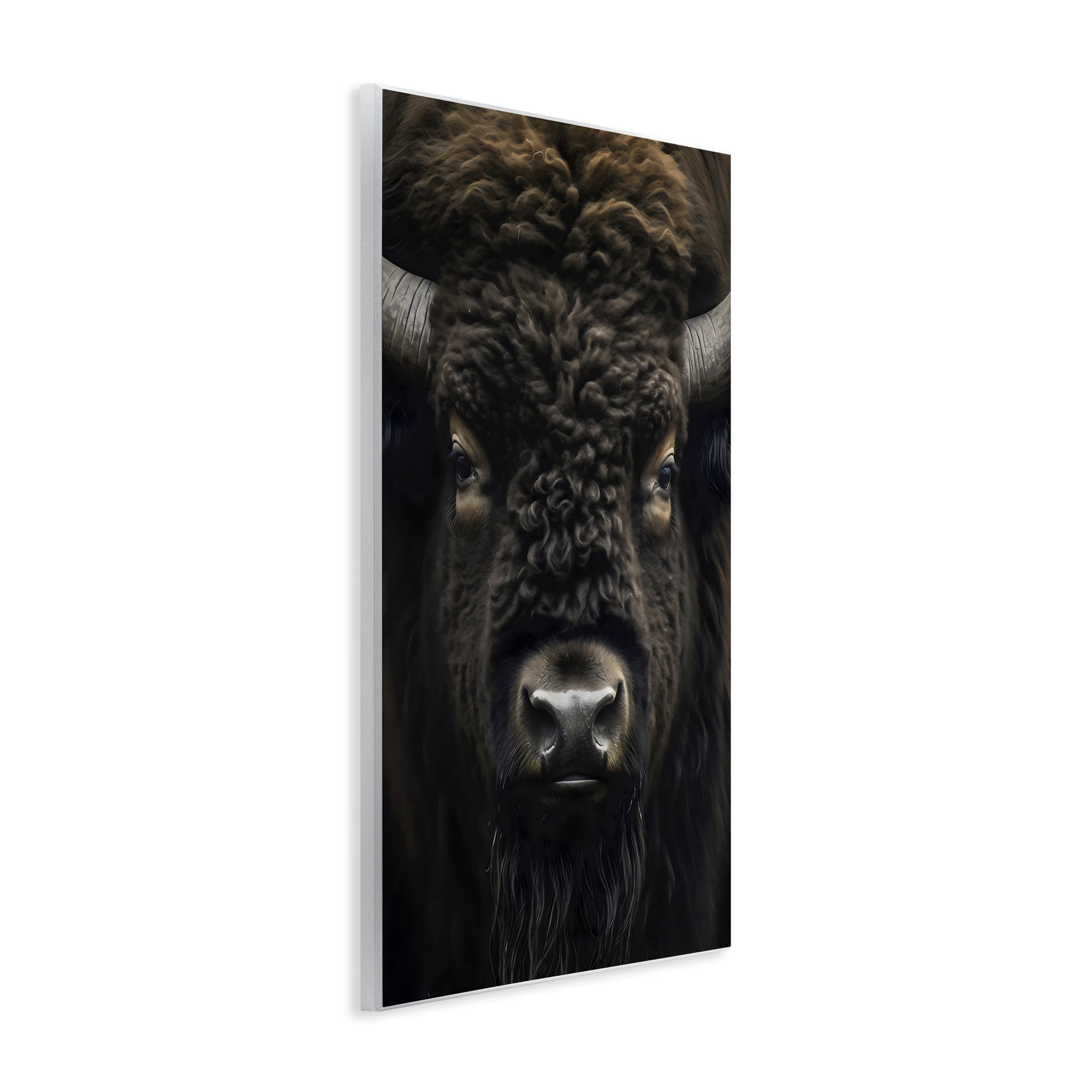 Stupell Industries Bison Portrait Close Up Wall Plaque Art, design by Creative Studio