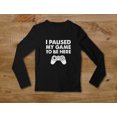 thumbnail image 4 of Tstars I Paused My Game to Be Here Shirt - Humorous Birthday Gift for Gamer Boys - Long Sleeve Gaming T-Shirt - Geek Culture Tee - Cool Video Game Humor Apparel - Funny Birthday Gift for Gamers, 4 of 6