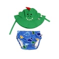 thumbnail image 1 of ZOOCCHINI - Swim Diaper + Sun Hat Set - Dino & Friends 6-12M, 1 of 1