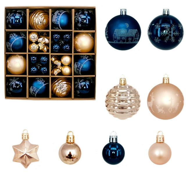 Clear Plastic Ornament Balls Christmas Holiday Accessories Painted Christmas Balls Set Plastic Balls Window Available Christmas Tree Available Christmas Tree Small Pendant Christmas Tree Ornaments