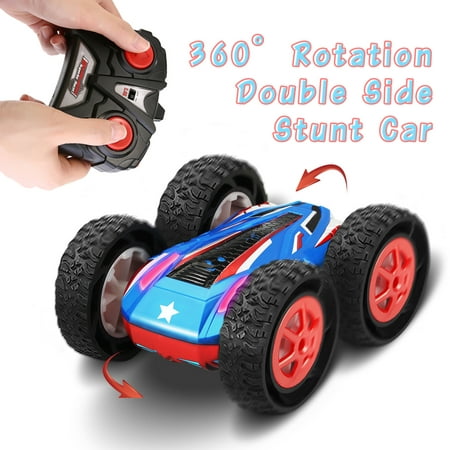 FUNTOK RC Car, Remote Control Car 360 Degree Flip Stunt RC Cars Off Road Series 2.4Ghz Double-Sided Remote Control Racing Cars for Children Christmas