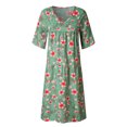 thumbnail image 2 of Robe Grande Taille Décontractée Femme Style Vacances Feminino Imprimé Décontractée Robe Grande Taille pour Dames, 2 of 7