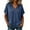 *Navy, variant on Women's Hooded V-Neck Dolman Short Sleeve Top,Ladies Loose Fit Casual Summer T-Shirt,Drawstring Lightweight Pullover Blouse For Women,Green,S-5XL