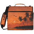 thumbnail image 2 of Zipper Binder with Shoulder Strap 2 inch 3 Ring Waterproof File Folder Organizer Bag 500 Sheet Magnificent Sunset Scene, 2 of 8