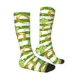 thumbnail image 3 of Haiem Watercolor St Patrick Day Socks, Funny Novelty Crazy Design Cotton Socks Sports Socks Knee High Socks For Men, Women,1Pairs - Gift For Working Friends, 3 of 9