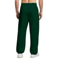 thumbnail image 4 of Dresfit Cotton Sweatpants for Men Cuffed Baggy Joggers Fall Solid Baggy Cinched Bottom Running Sweat Pants Loose Fit Straight Leg Plus Size Thicken Track Pants Dark Green L, 4 of 8