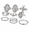 Silver Ten‑Piece Ring Set, variant on 10 Piece Ring Set, Zinc Alloy Finger Rings , Punk Style Fashion Hand Jewelry Set for Daily Outfits, Parties and Gift Giving