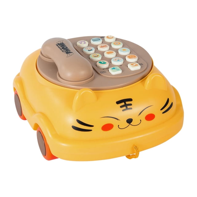 Teléfono de juguete para bebé, juguete educativo de aprendizaje, Piano Musical, Juguete Musical para bebé de 3 años, regalo de educación , tigre