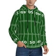 thumbnail image 2 of Sikiie American Football Field1 Men's Hoodie, Essentials Hoodie, Sweatshirt, Pullover Hooded Sweatshirt for Men-Medium, 2 of 7