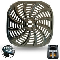 Air Fryer Accessories for Gourmia GAF856 GAF616 GAF798 7QT Air Fryer, Food Grade Nonstick 8.97''*8.97'' Air Fryer Replacement Parts Rack Tray Grill Pan Grill Plate Crisper Plate, Dishwasher Safe