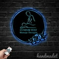 thumbnail image 4 of Handmadetneonsign Massage Therapist Metal Wall Art Light, Therapist Metal Sign Wall Decor, Spa Metal Decor 49976, 4 of 5
