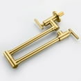 thumbnail image 4 of Sumerain Gold Pot Filler Faucet Wall Mount with Double Joint Swing Arms, 4 of 11