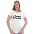 thumbnail image 3 of I Dream About Naps Lazy Day Womens Slim Fit Graphic Tee Brisco Brands M, 3 of 5