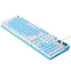 thumbnail image 2 of Teclado mecánico Hugo 104 teclas USB con iluminación LED para PC Oficina de juegos, 2 of 4