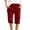 Wine, variant on Gubotare Shorts for Women High Rise Relaxed Fit Rolled Short, XL