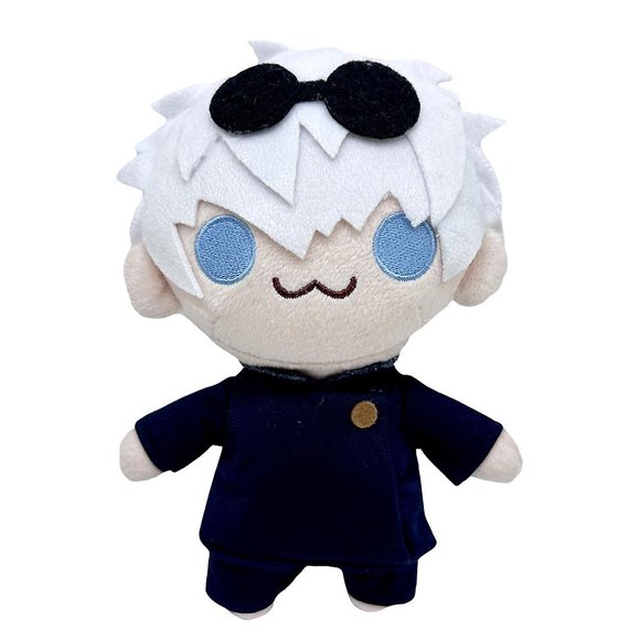 Jujutsu Kaisen Gojo and Geto Plush Doll Soft Stuffed Toy Hugging Decor, Mini Satoru Gojo Figure Plushies Doll for Kids Fans