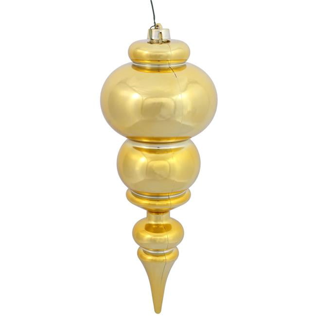 14" Gold Shiny Finial UV Drilled