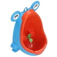 thumbnail image 4 of Urinario infantil divertido con objetivo de puntería, de plástico, montado en la pared, para entrenamiento de orinal, para niños pequeños, color azul, 4 of 14