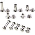 thumbnail image 3 of Paquete de 100 tornillos de unión y clavos remachados, 5 tamaños, metal, redondos Ormromra WLJ-3070, 3 of 5
