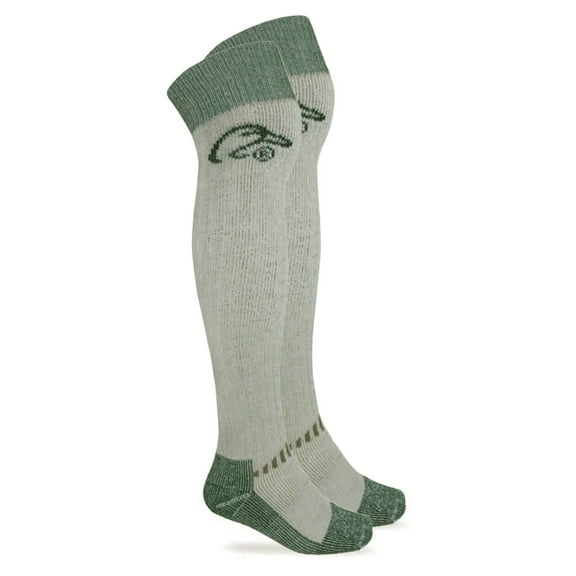 Ducks Unlimited Mens Socks, Wader Merino Wool Heavyweight Tall Extra Long Over the Knee Socks, 1 Pair